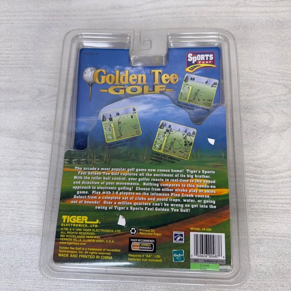 Vintage 1999 Tiger Sports Classic Golden Tee Golf Electronic Handheld Game NEW